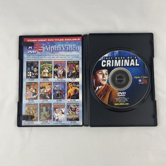 They Made Me A Criminal (DVD, 1939) John Garfield Ann Sheridan B&W - Picture 3 of 4